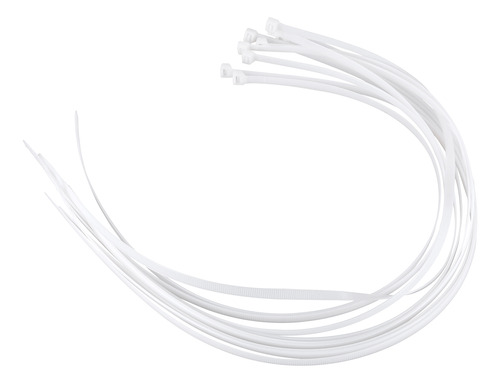 10 Bridas Para Cables Extralargas De 76 Cm, Blancas, Con Cre