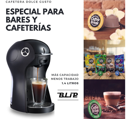 Cafetera Coffee Break Cn-ka Dolce Gusto Color Negro Negro