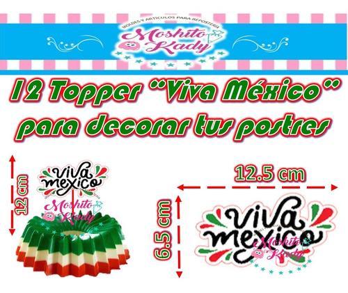 12 Topper Viva Mexico 6*12 Cm