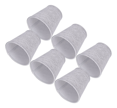 Sombra De Techo Shades De Tela Gris Plateado, 6 Unidades