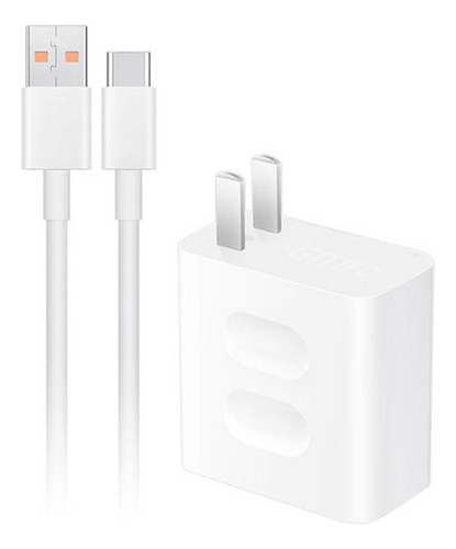Cargador 66W SuperRápido Compatible Con Huawei Mate40/50 Pro, Honor 50 Pro/P30/P40 + Gitifo Cable USB-C 1.5m Incluido