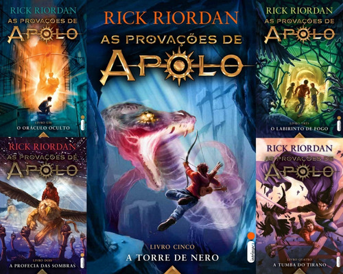 Coleção As Provações De Apolo - Do Vol 1 Ao 5 Rick Riordan