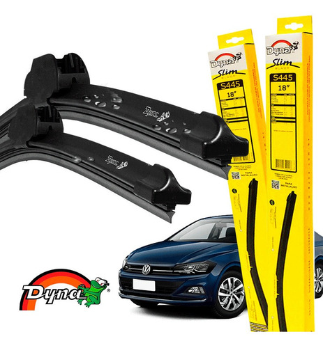 Kit Limpador Parabrisa Original Vw Virtus 2018 A 2021 Dyna