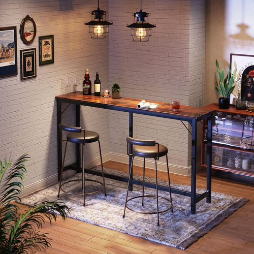 Mesa De Bar Rectangulares 180 Cm Con Patas Resistentes
