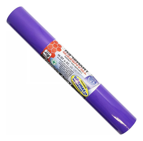 1 Rollo De Papel Contac Mica Adhesivo Transfer 35cm X 10m Morado Brilloso
