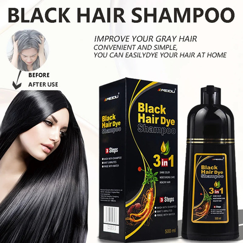 Shampoo De Tintura De Cabelo De 100 Ml/500 Ml 3 Em 1 Para Es
