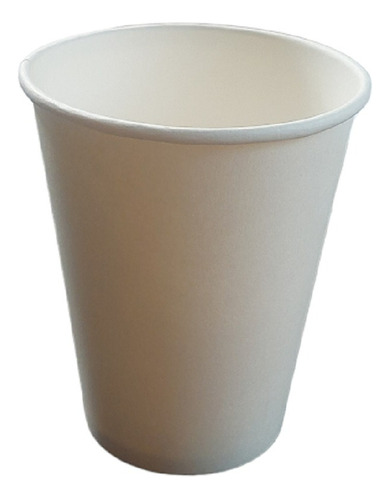 100 Vasos Blancos 8oz 240ml Cartón S/tapa Beb Fría/caliente