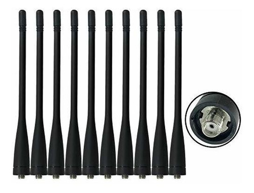 10 Unids Kra 27 Antena Uhf Para Kenwood Tk3140 Tk3160 T...