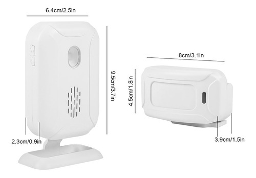 Timbre De Bienvenida Inalámbrico Con Sensor De Movimiento Ir, 36 Tonos