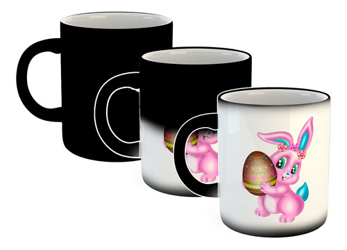 Taza Magica Conejo De Pascua Egg Huevo Rabbit