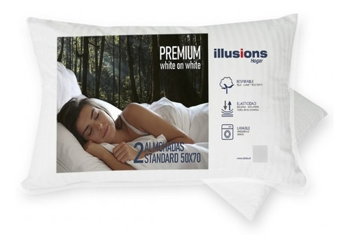 Set 2 Almohadas Illusions Premium Pack 50x70 Cms Envio Full