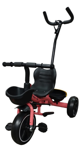 Triciclo Infantil Con Manija Direccional Metalico Reforzado