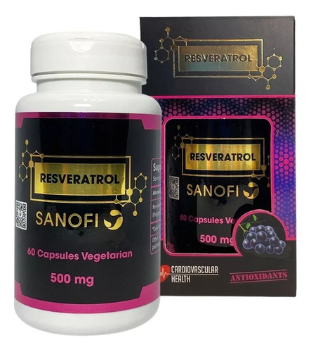 Suplemento en cápsula Sanofi  Sanofi Resveratrol en botella 60 un