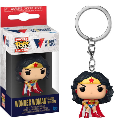 Funko Pop Keychain Chaveiro Wonder Woman Classica