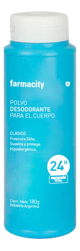 Talco Corporal Farmacity Hipoalergénico Clásico X 180 G