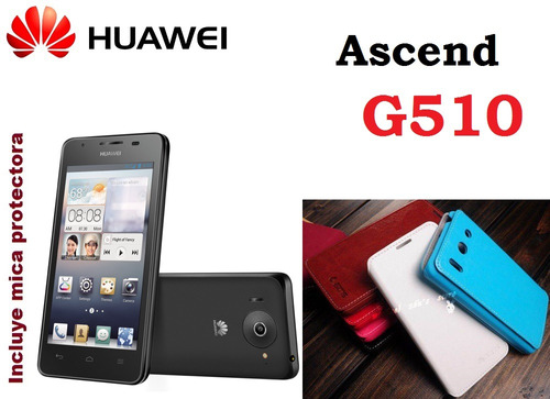 Funda Vinipiel Huawei Ascend G510 + Mica Protectora Pantalla