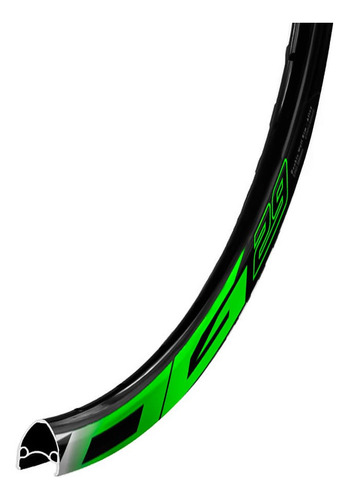 Roda Dianteira Mtb Aro 29 Kog Freios A Disco Raios Zincados Cor Preto/verde