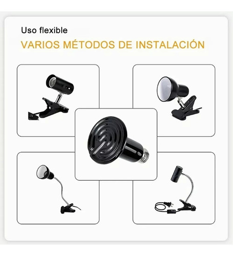 2 Lámpara Calefactora Cerámica 110v 100w Reptiles Y Aves