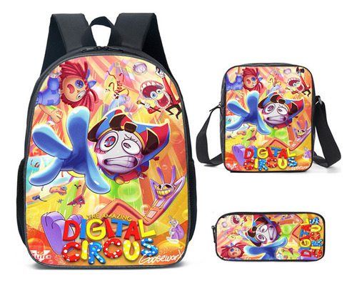 Mochila Escolar De Circo Digital The Amazing Digital Circus, R
