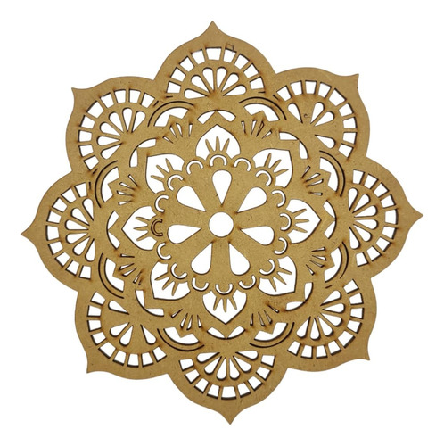 Mandalas Caladas Fibrofacil Mdf 10 Cm X 25 Unidades