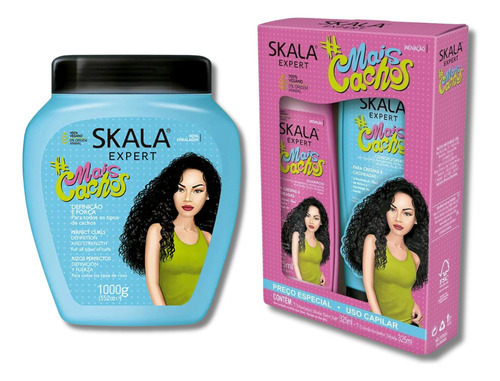 hampoo Y Acondicionador Y Mascarilla kala Mais Cachos Kit