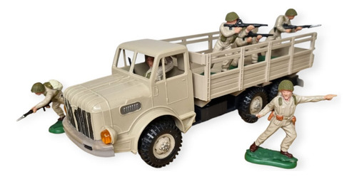 Soldados Dsg Britains Camión Militar Inf Moderna Arena Camión Arena Sin Lona