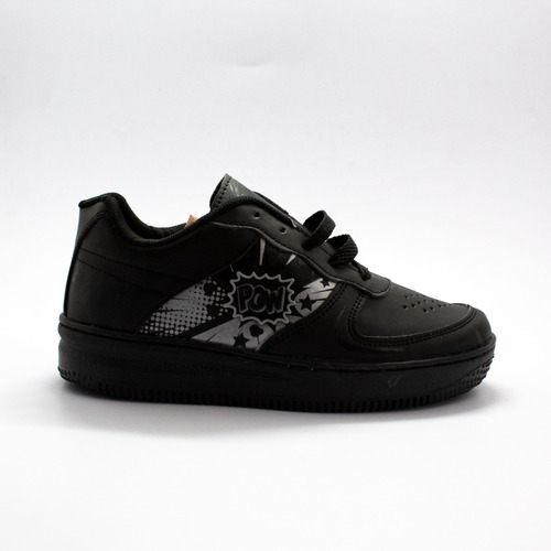 Tenis Urbano Negro Total Unisex Pow Comics 22 Al 24.5 Gbl