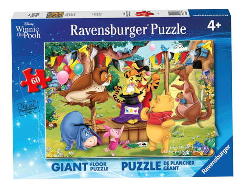 Rompecabezas De Piso Winnie Pooh 60 Pz Ravensburger Disney