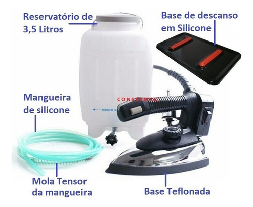 Ferro Passar Roupas 1300w Lar Das Fitas Cor Preto 110v
