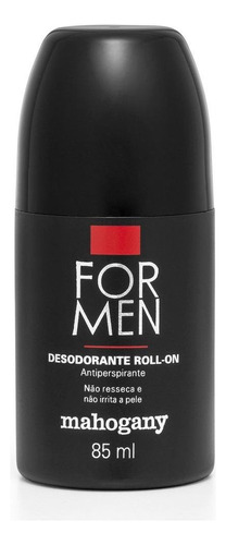 Mahogany Deo Roll-on For Men 85ml Fragrância Aloe vera