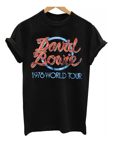 Remera Musico David Bowie Especial World Tour 1978 Unisex