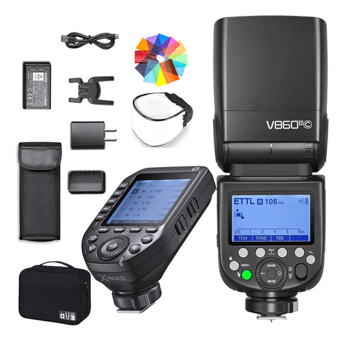 Flash Godox V860iii-c Con Disparador Xproii-c Para Canon