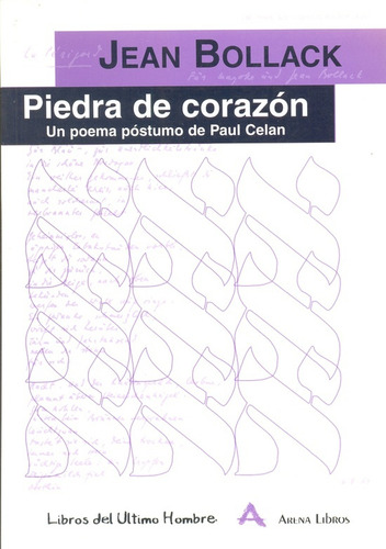 Piedra De Corazon - Jean Bollack