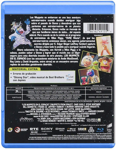 Los Muppets En El Espacio Pelicula Bluray