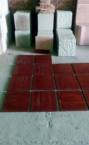 Imagen 5 de 9 de Molde Mosaicos, Baldosas Hormigón Madera X3 Unidades