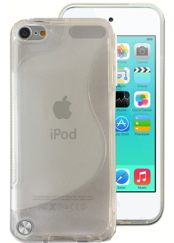 Capa Para iPod Touch 5 6 Silicone + Película Frontal Vidro