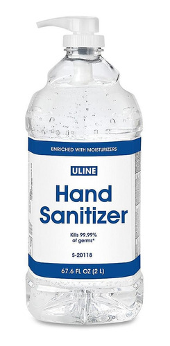 Uline Desinfectante Para Manos - Despachador Jumbo De 2l