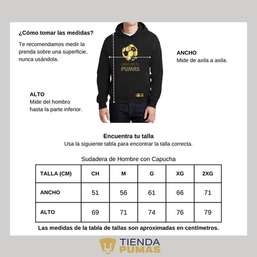 Sudadera Hombre Hoodie Pumas Unam Ed Limitada 2 Creo En Ti