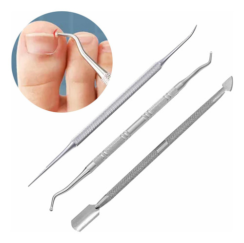 3 X 3 Piezas Herramientas De Manicura Pedicura Herramienta