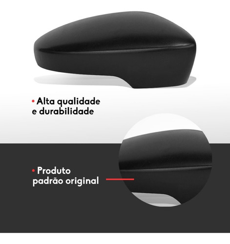 Capa Retrovisor Fox 2010 A 2016 Gol 2012 A 16 Dir C/ Seta