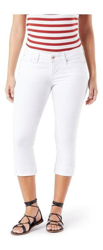 Pantalon Levis Mujer 311 Shaping Capri Blanco Skynni Jeans