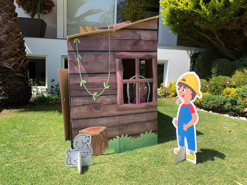 Flink Casita De Cartón Tipo Cabaña Con Personajes Pandilla Titos 120x112x72 Cm