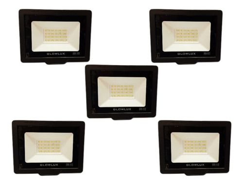 X5 Proyector Reflector Eco Led 30w Luz Cálida - Glowlux -