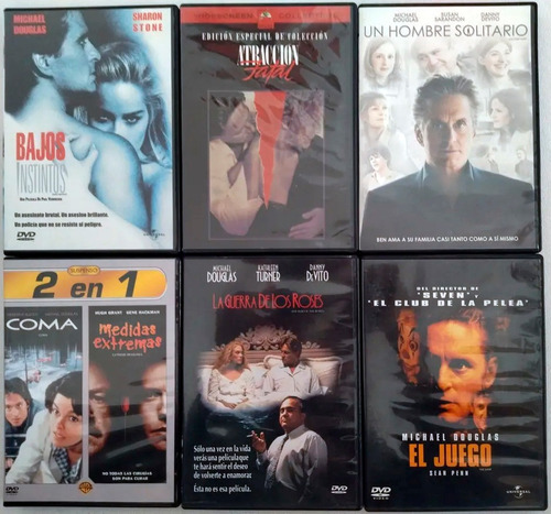 Michael Douglas Dvd Bajos Instintos Atracción Fatal Película (Usado)