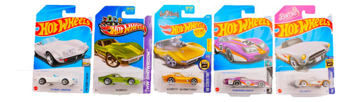 Hot Wheels Paquete De 5 Carritos Autos Corvette