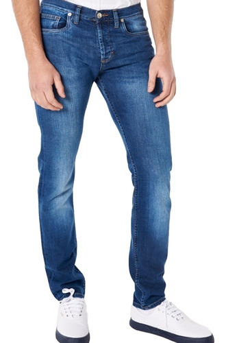 Jeans Hombre Bensimon Standard Gastado 47202 Recto Pr