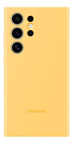 Funda Galaxy S24 Ultra Color Amarillo De Silicón
