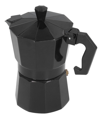 Cafetera Negra Negra, 150 Ml, 3 Tazas, Percoladora De Alumin