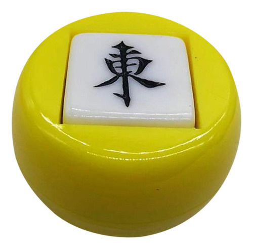 6 Dados Chinos De Mahjong, Dados Poliédricos, , Amarillo