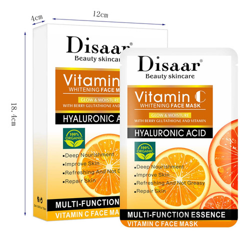 Máscara Facial Vc Essence Hidratante, Iluminadora E Hidratan